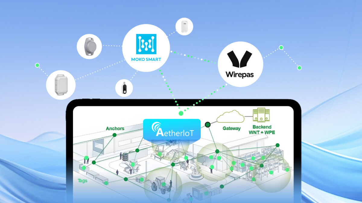 Wirepas, MOKO SMART, and AetherIoT: Tripartite Cooperation for Advanced Massive Tracking Solutions